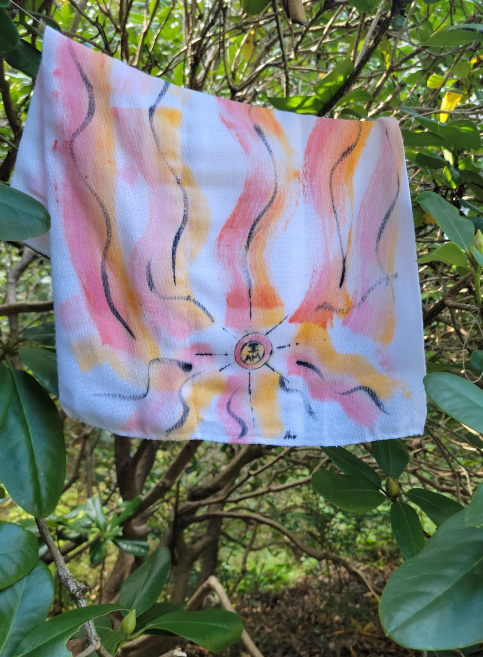 "Hearts a Flutter" Hand Painted Burpie
