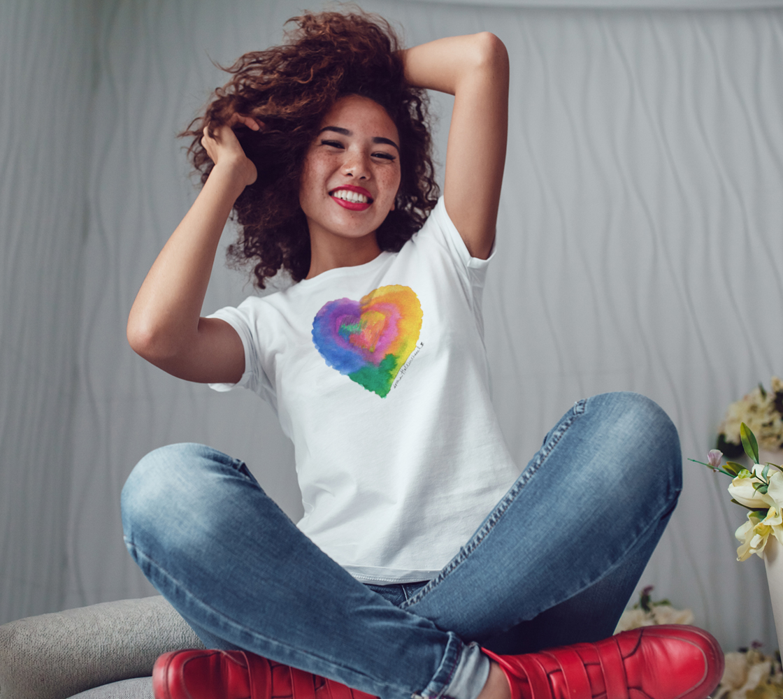 Color-Full Heart Women Tee