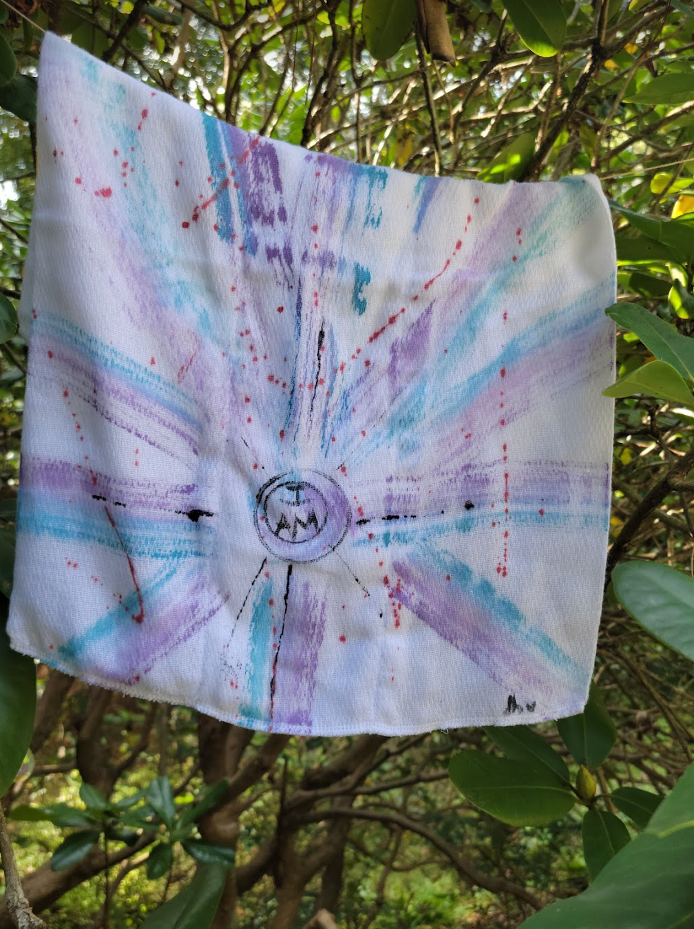 "Flower Splatter Power" Hand Painted Burpie