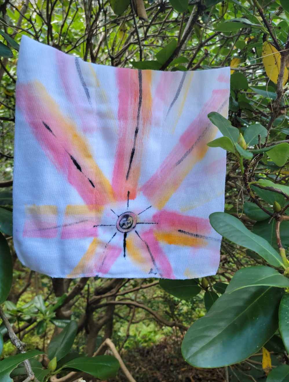"Hearts Take Flight" Hand Painted Burpie
