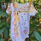 "Hearts a Flutter" Hand Painted Onesie