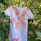 "Hearts Shine" Hand Painted Onesie