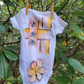 "Woven Wonder" Hand Painted Onesie