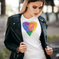 Color-Full Heart Women Tee