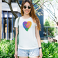 Color-Full Heart Women Tee