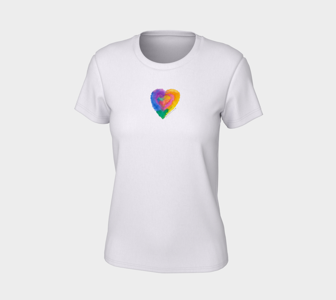 Color-Full Heart Women Tee