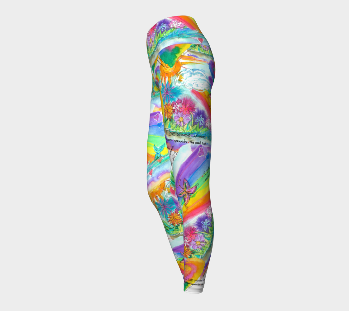 Sunshine, Rainbows, F-word Leggings