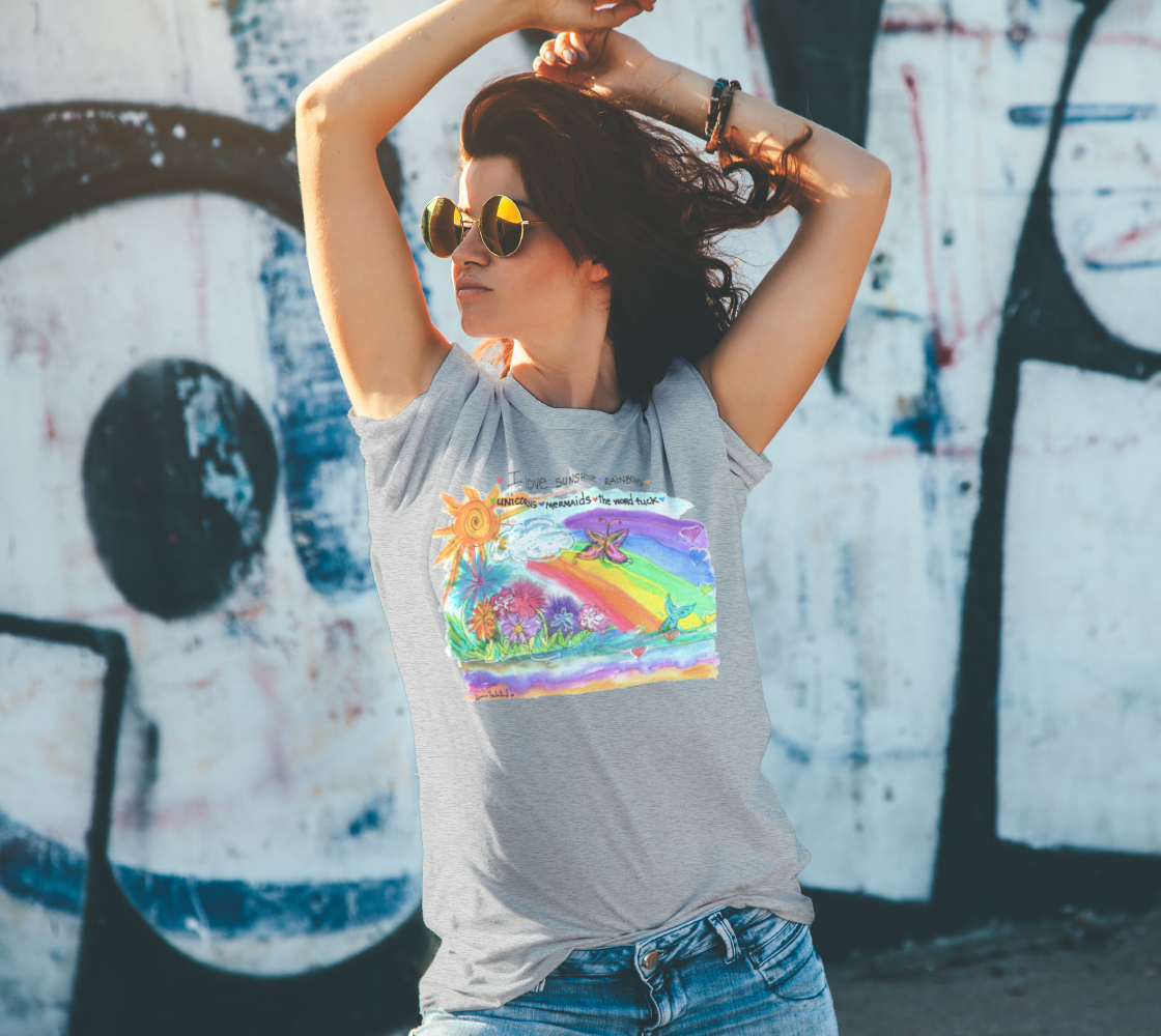 Sunshine, Rainbows, F-Word Unisex Tee