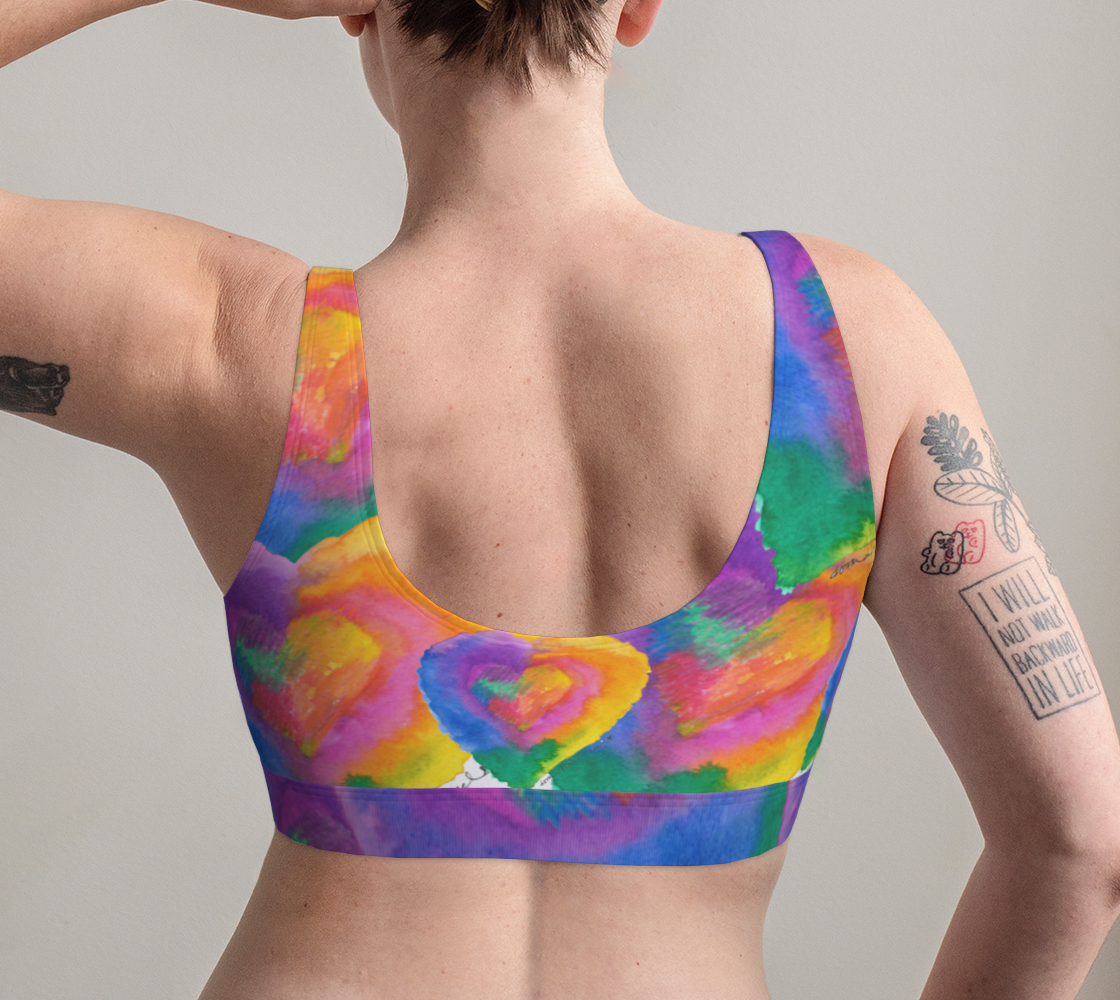 Color-Full Heart Bra