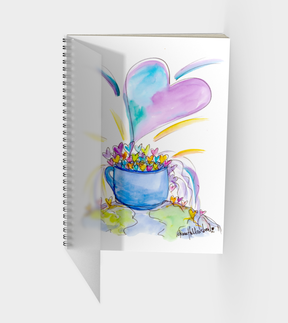 Cup of Love Spiral Notebook