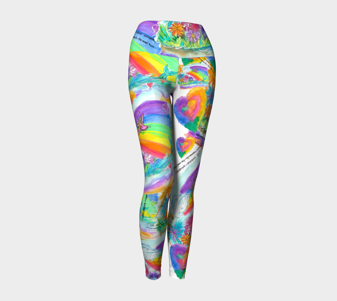 Sunshine, Rainbows, F-word Leggings