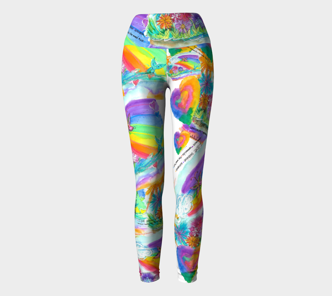 Sunshine, Rainbows, F-word Leggings