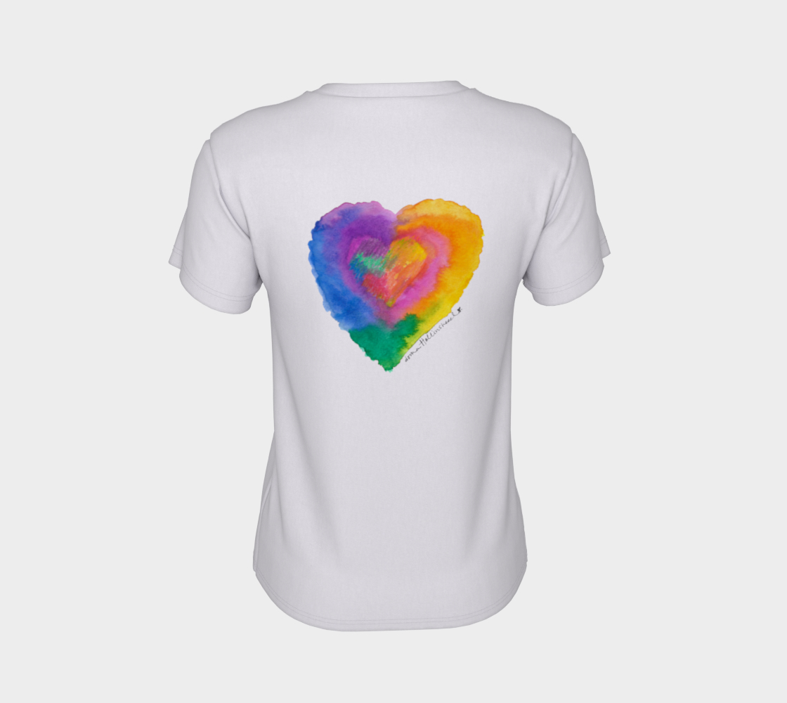 Color-Full Heart Women Tee