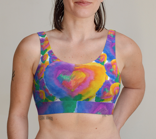 Color-Full Heart Bra