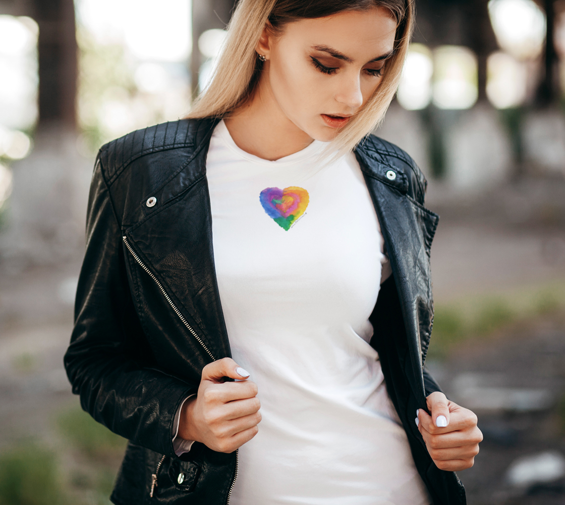 Color-Full Heart Women Tee