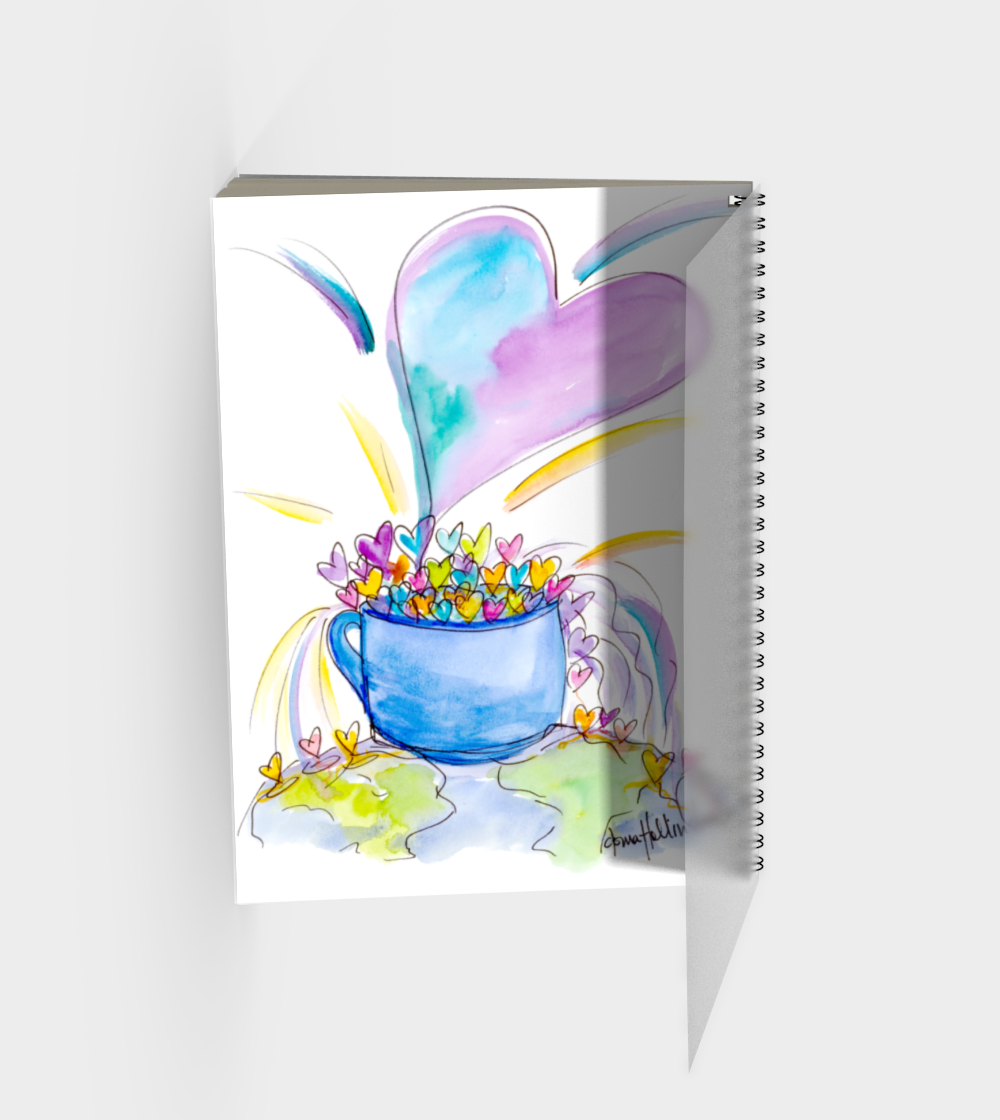 Cup of Love Spiral Notebook